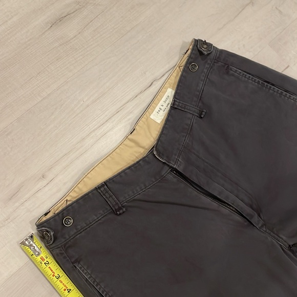 rag & bone - Men’s 100% cotton pants in slate gray - Picture 8 of 8